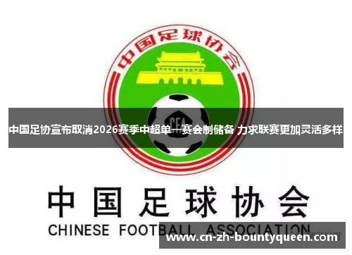 中国足协宣布取消2026赛季中超单一赛会制储备 力求联赛更加灵活多样